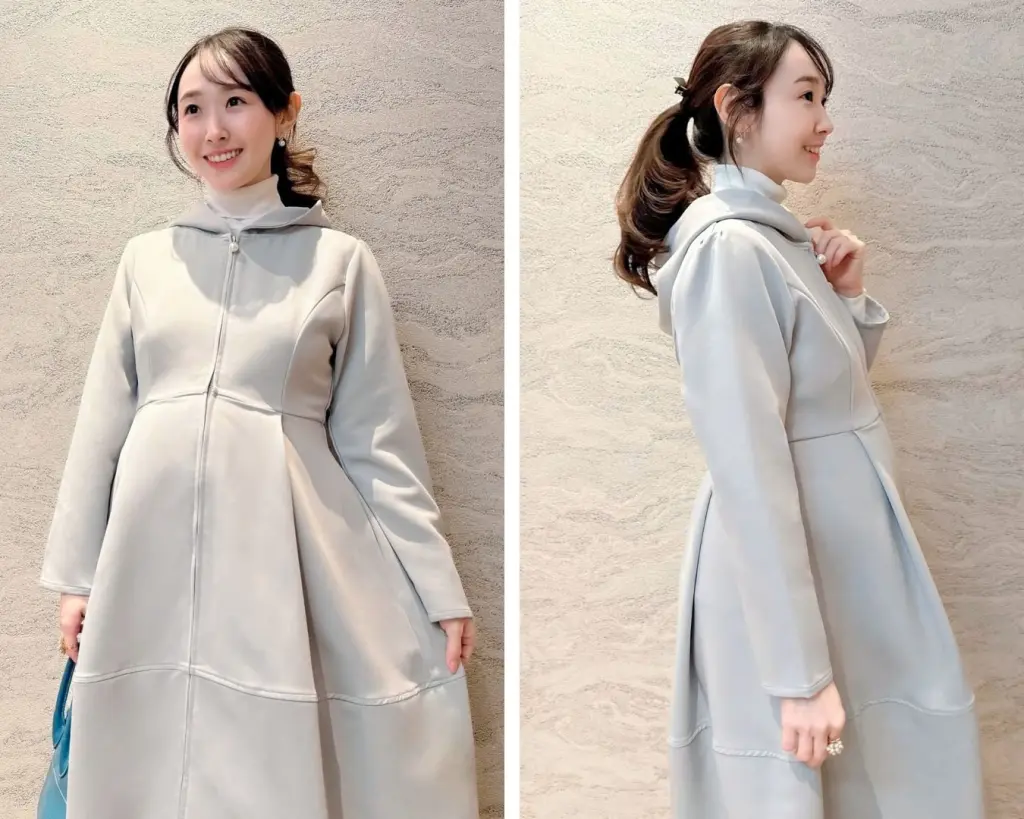 大人の品格を纏う、フードコートワンピース - きれいめ・上品な大人